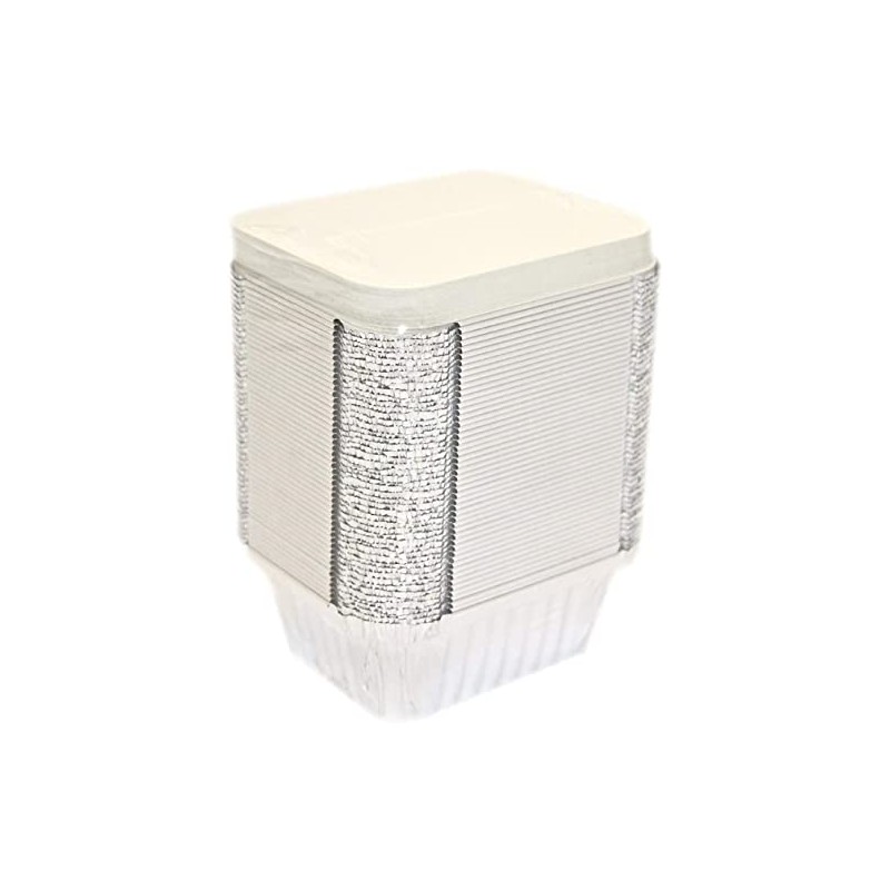 GSL - 25 x Aluminium Foil Food Containers + Lids