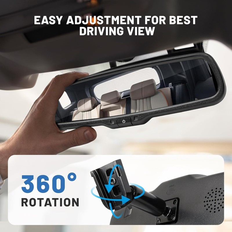 EWAY Tailgate Handle Backup Reverse Camera with 4.3" Rear View