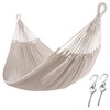 ZEAN Handwoven Hammock by Thick Cotton Rope XXL Two Person