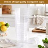 5 oz Panna Cotta Cups with Lids, 50 Pack Clear