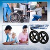 6 Pcs 6 Inch Replacement Walker Wheels with Bearing and