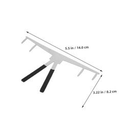 minkissy 2pcs Stainless Steel Eyebrow Measuring Rulers Precision Tool for Symmetrical Brows Durable Design for Easy Eyebrow Shaping and Versatile Application for Professionals and Everyday