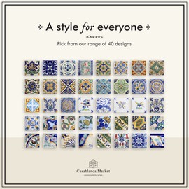 Casablanca Market MT005 Mediterranean Ceramic Granada Decorative Tile