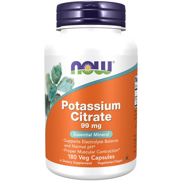 NOW>NOW NOW Potassium Citrate 99mg Capsules 180