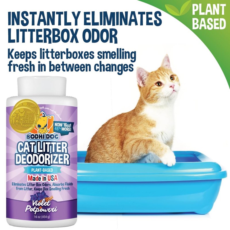 Bodhi Dog Cat Litter Odor Eliminator - Natural Gentle Deodorizer