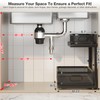Corbyles 2 Pack Under Sink Organizer With Next-Gen Ball-Bearing Slides,2-Tier