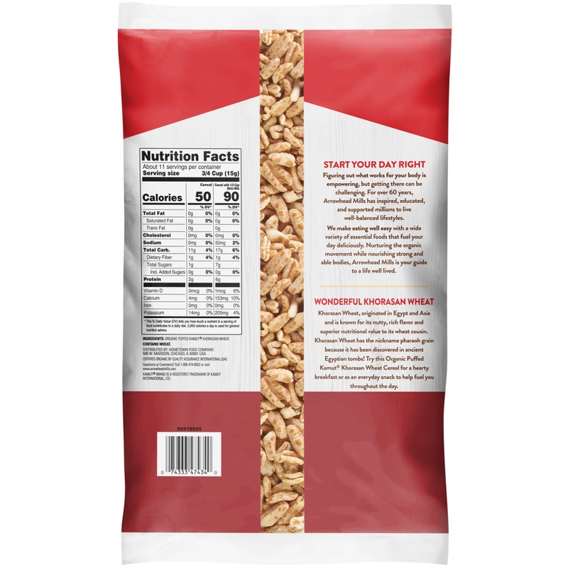 Arrowhead Mills Cereal, Puffed Kamut, 6 oz.