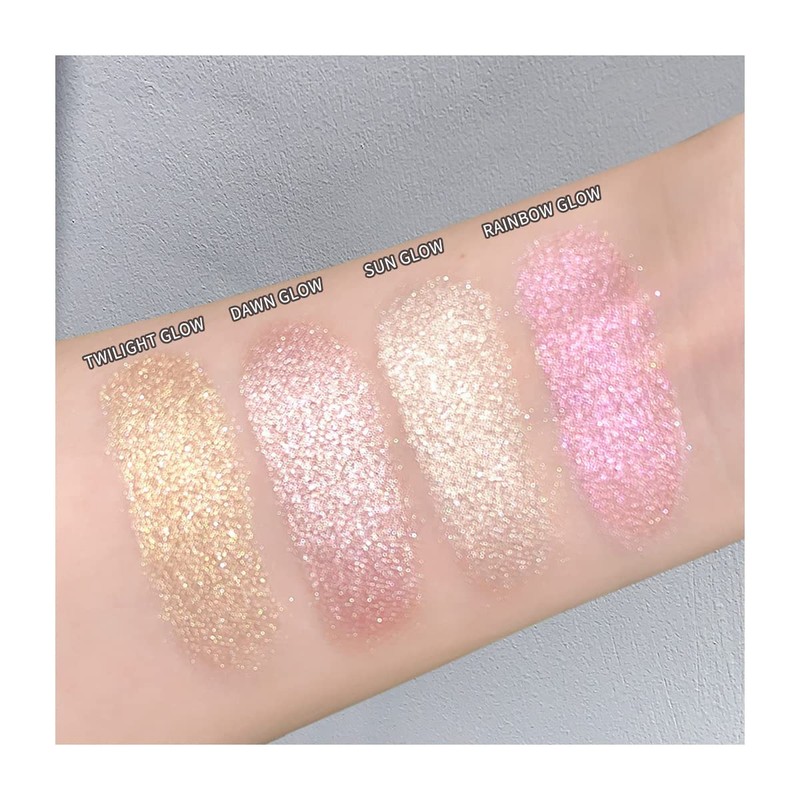 ELESSY Highlighter Makeup Palette,Highlighter Palette Long Lasting Face illuminator Makeup