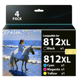 UPRIIN Compatible Remanufactured for 812XL 812 XL Ink Cartridges Replacement for T812XL 812XL 812 Ink Cartridges for Workforce Pro WF-7840 WF-7820 WF-7310 EC-C7000