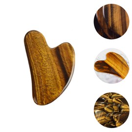 Mobestech Healthy Skin 6 Pcs Scraping Board Body Tiger Eye Stone Gua Sha Scraping Tool
