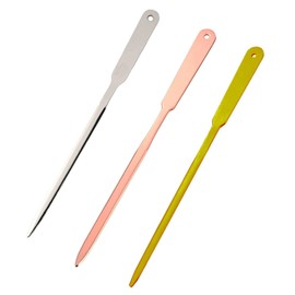 3PCS Premium Letter Openers Stainless Steel Envelope Openers Stainless Steel Lightweight Portable Letter Opener Knife