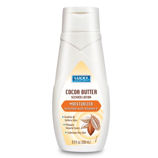 Lucky Super Soft Cocoa Butter Lotion, 8.5 Ounce