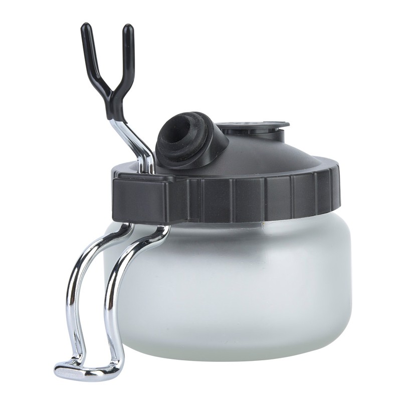 Airbrush Cleaning Pot Glass Steel and Plastic Made Paint Cleaning