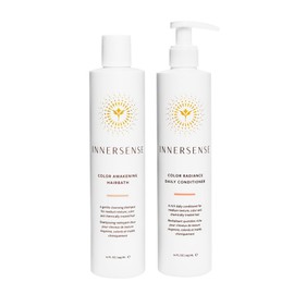 INNERSENSE Organic Beauty - Color Awakening Hairbath Shampoo + Daily Conditioner Duo | Non-Toxic, Cruelty-Free, Clean Haircare (10 fl oz each)