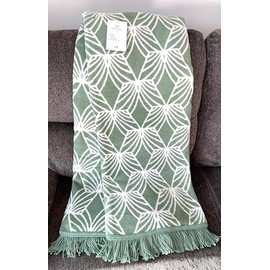 Roca Home Made in Portugal Oversized Decorative Throw Checkered Plaid & Wide Stripes Pattern Stitch Thread Sewn Edge Lightweight - Breathable and Skin-Friendly 50X67 Inches Blanket (cony)