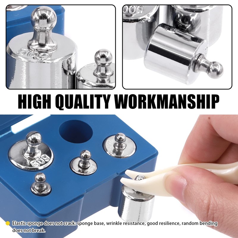 Mardatt 6 Pcs Precision Scale Calibration Weight Set, 5g 10g