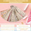 42Pcs Jelly Roll Fabric Strips Soft Cotton Quilting Fabric 2.5