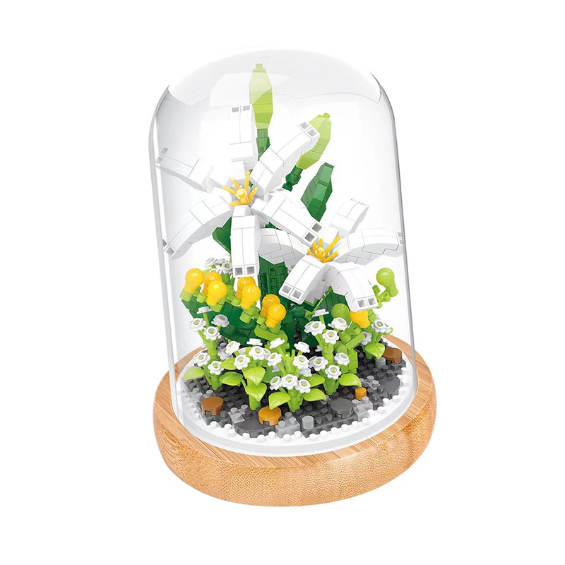 Plant Building Blocks Miniature DIY Building Blocks Bouquet Potted Plants
