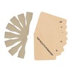 teemando® 8 x Raclette Wooden Coasters with Print, 10 cm,