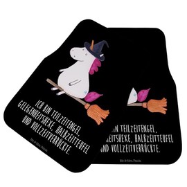 Mr. & Mrs. Panda Driver Car Foot Mat Unicorn Witch - Gift, Unicorn Decoration, Angel, Crazy Girlfriend, Car Floor Mats, Dirt Mat Car, Doormat