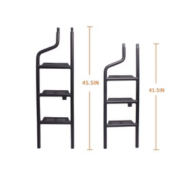 DUOYU Universal Foldable Tailgate Ladder Accessories Aluminium Alloy Tailgate Step Ladder Kit Fit for Pickup Truck（F150/Raptor/Ranger/Tacoma/Ram1500...）