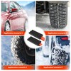 Rubber Snow Chains, Pack of 2 Wheel Tyre Chains, Traction