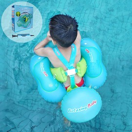 Relaxing Baby-Anti-Slip Baby Swimming Float Ring for Pool Inflatable Baby Swim Float Children Waist Ring Inflatable Pool Floats Toys Swimming Pool Accessories for The Age of 6-36 Months