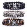 Veraly Conjunto De Pulseras Buda Cuentas Naturales Unisex 2pz