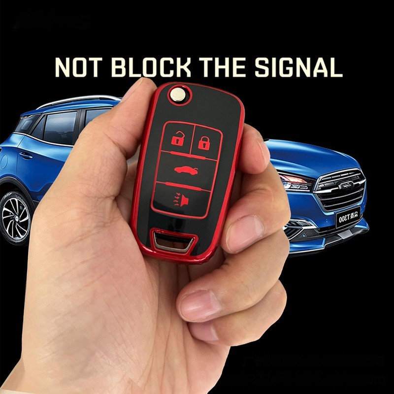 AIOEUOIA for Chevy Key Fob Shell Remote Key Fit for