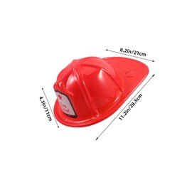 ORFOFE Real Firefighter Helmet Kids Fireman Hat Toy Fireman Costume Prop Pretend Play Quality Craftsmanship