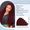 99j Burgundy Human Braiding Hair for Boho Braids,150g 24 inch
