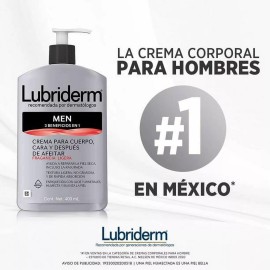 LUBRIDERM Men's 3-In-1 Moisturizing Body Lotion with Aloe 400ml