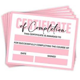 Certificates of Completion Student Course Certificate of Achievement Teachers School Students Graduation Employees Training Certificates 25 Count, 8 X 10 Inch