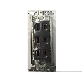 Panasonic WTF13033HK Recessed Triple Outlet with Metal Frame Gray