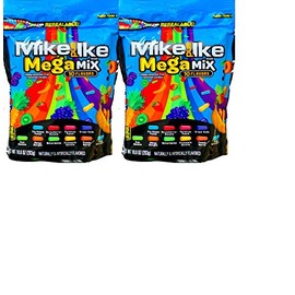 NEW Mike And Ike Original Fruits & 10 Flavor Mega Mix- 10 oz. Bags Full Of Sweet Fruity Treats (Mega Mix, 2)