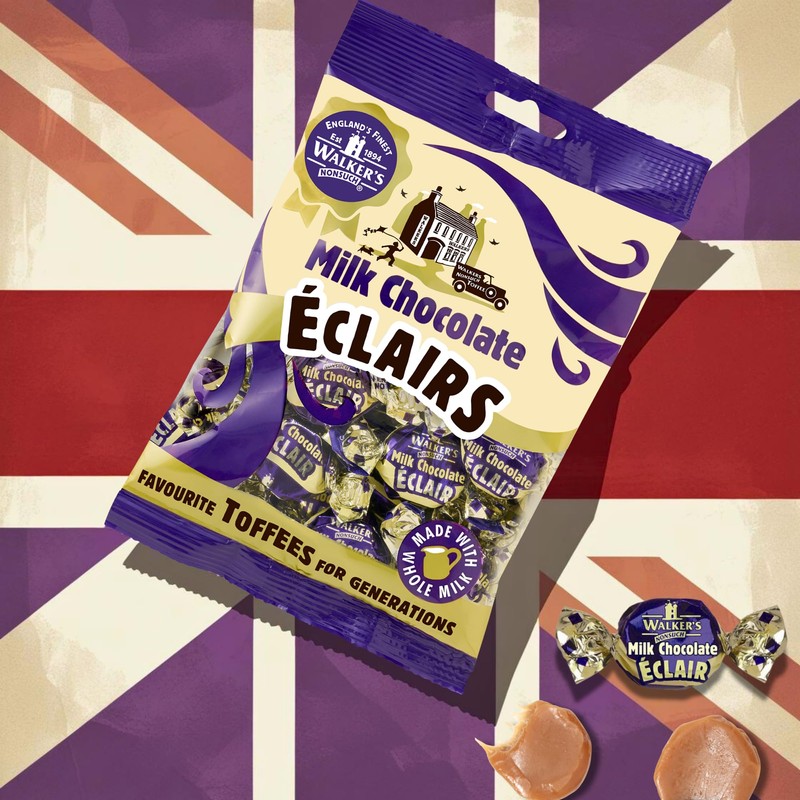 Walkers Nonsuch Milk Chocolate Eclairs 5.29 oz (Pack of 3)