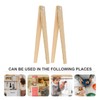 Toddmomy 2 Pieces Wooden Tweezers Children's Tweezers Toy Preschool Tweezers