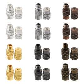KISSITTY 120Sets Column Brass Screw Clasps 6 Colors Barrel Clasps Jewelry End Tips Caps Screw Twist Clasps Copper Jewelry Connector Barrel Clasps 11~12x4mm for Necklace Bracelet Jewelry Making