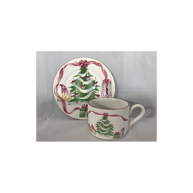 Sango Cup & Saucer Set Home For Christmas