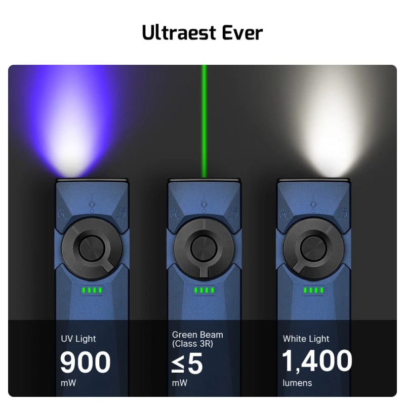 Olight Arkfeld Ultra 1400 Lumen EDC Flashlight with LED Light,