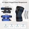 TIMTAKBO Hinged Knee Brace for Knee Pain Men Women,Adjustable Open