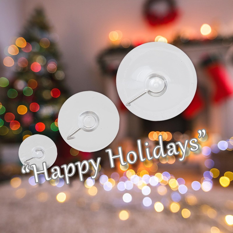 VFM e-Store - Christmas Suction hooks Xmas Accessory X 8