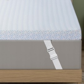 Maxzzz 4 Inch Full Size Firm Mattress Topper, Cooling Gel Memory Foam Mattress Topper for Pressure Relief, Extra Firm Mattress Topper Non-Slip Design with Removable & Washable Cover, CertiPUR-US