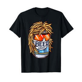 Funny Beer Drinking Shirt, Funny Redneck Mullet T-Shirt