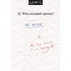 Humorous Funny Blank Greeting Card - Who Invented Spoons ?