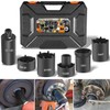 6 Pack Spindle Socket Set, 41660D 4WD Axle Hub Lock