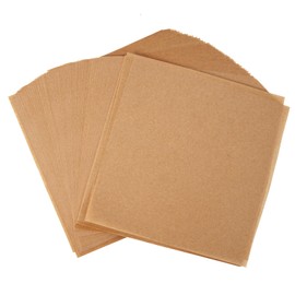 Putmhim 200Pcs 6 x 6 In Hamburger Patty Paper, Unbleached Parchment Paper Squares, Non-Stick Wax Paper Sheets for Separate Burgers, Butter, Cookies, Storing Foods, Freezing