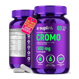 Cromo Polynicotinato 250 mcg | Cromo Suplemento Vegano | Mineral Esencial de Alta Calidad para Metabolismo y Energía | Sin OGM | 60 Cápsulas