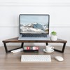 TEAMIX 26 inch Triangle Monitor Stand Riser, Desktop Corner Shelf