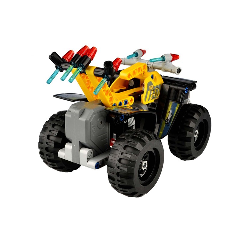 CaDA Quad Vehicle Building Block Set with Pull Back Function,
